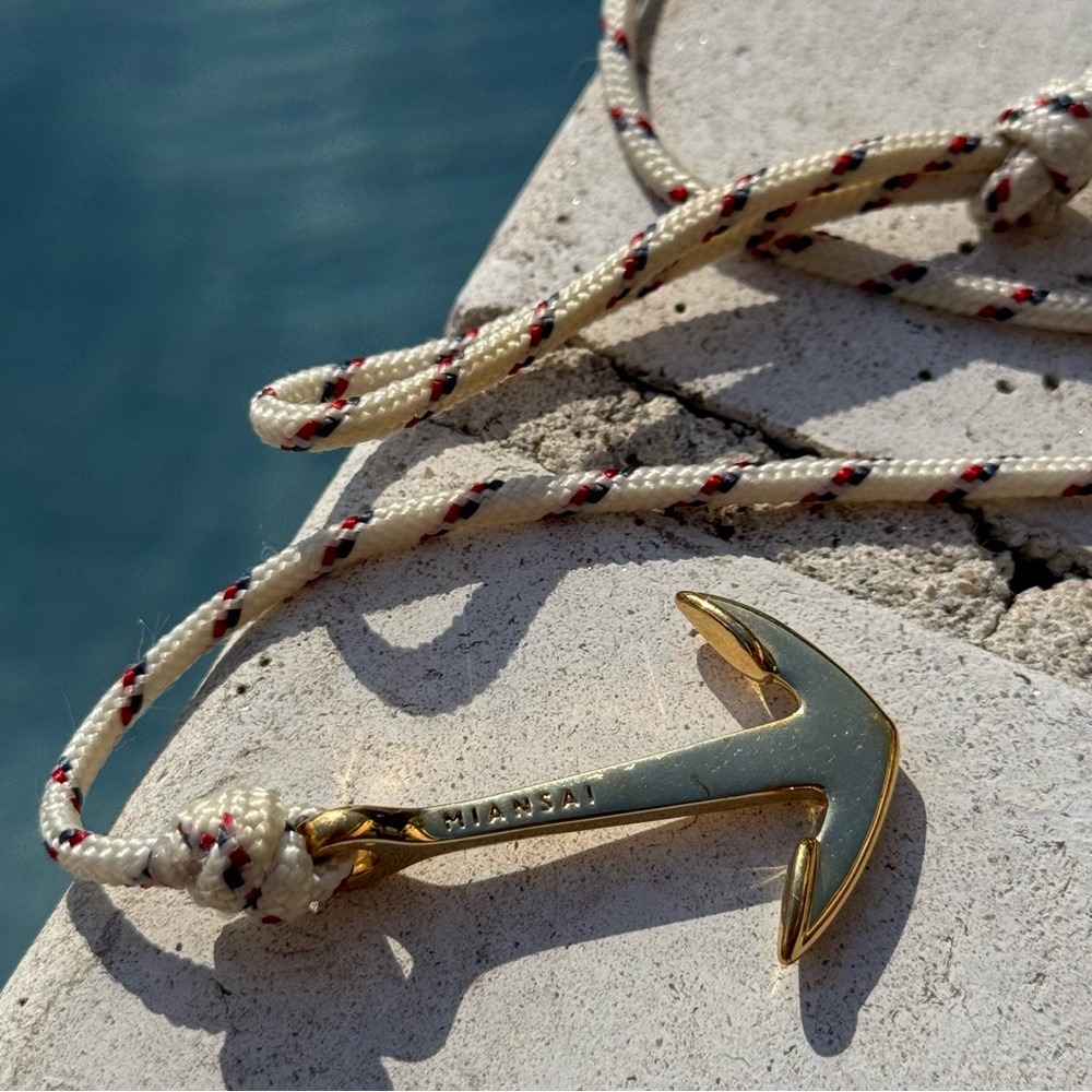 Miansai Anchor Rope Bracelet (Gold) View 2